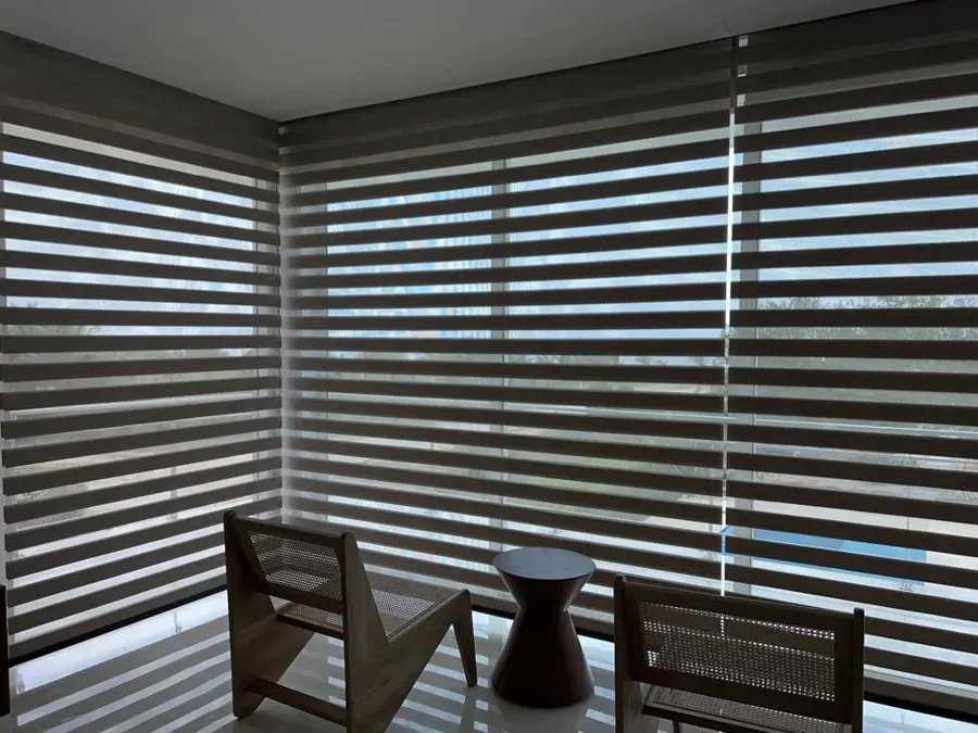 Cortina Sheer Elegance en sala